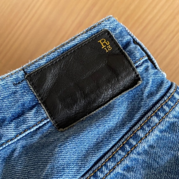 R13 Crossover straight leg jean Jasper blue - Picture 9 of 15